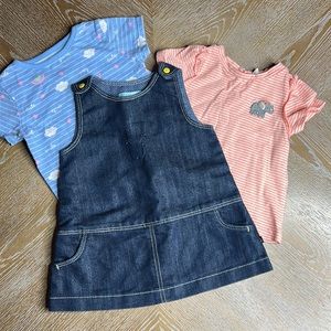 OBAIBI, GARANIMALS & STARTING OUT Baby Girl Bundle 3 PCS Set 6-9M